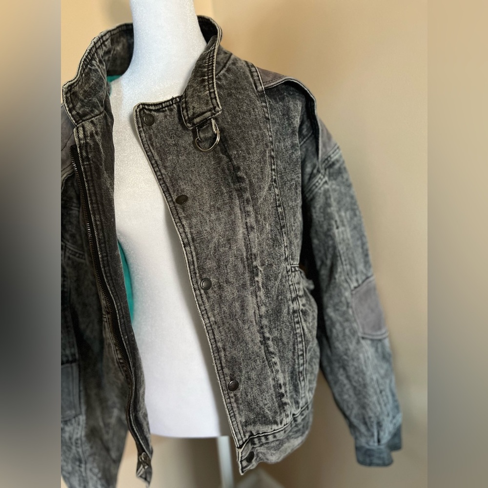 Vintage 1980’s Urban Equipment jeans and leather bomber jacket